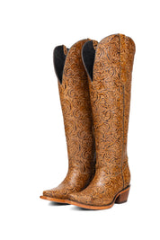 Nancy Tall Wide Calf Snip Toe Cowgirl Boot