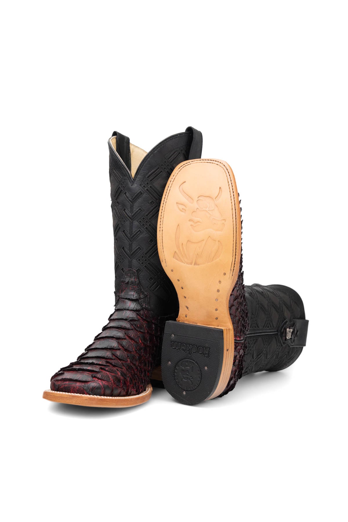Bradley Python Square Toe Cowboy Boot