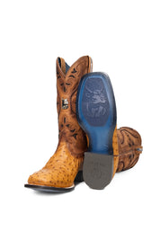 Ostrich Brady Square Toe Cowboy Boot