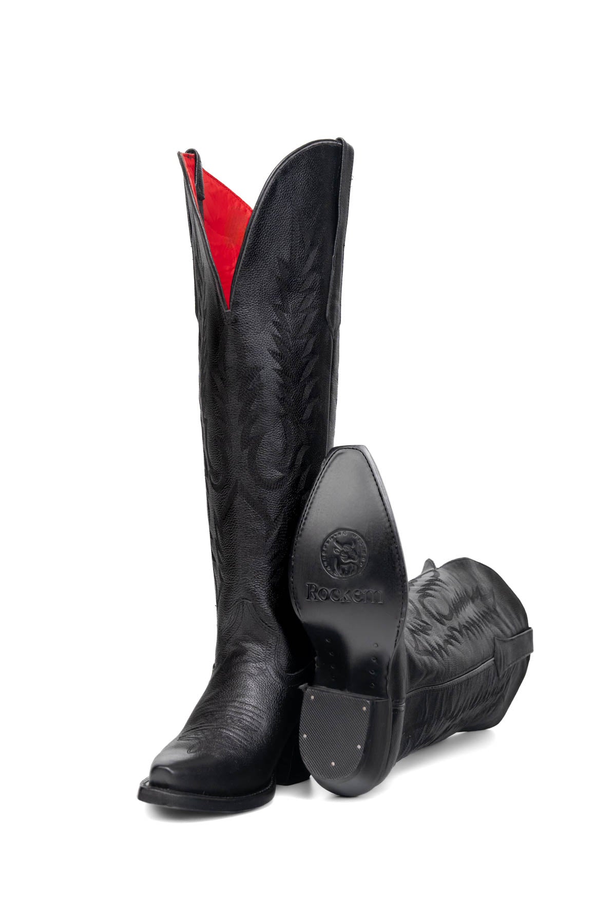 Kaylee Tall Wide Calf Friendly Snip Toe Cowgirl Boot