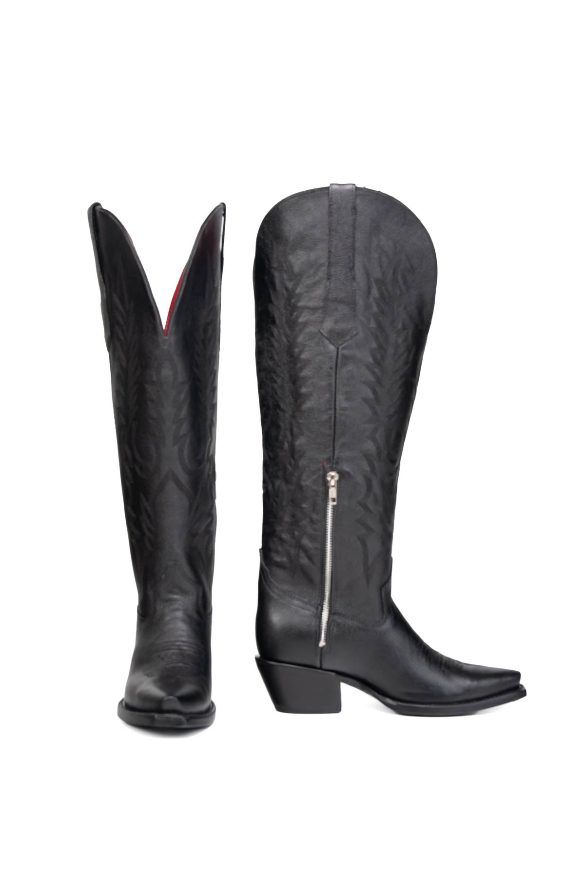 Kaylee Tall Wide Calf Friendly Snip Toe Cowgirl Boot