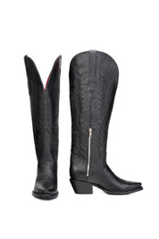 Kaylee Tall Wide Calf Friendly Snip Toe Cowgirl Boot