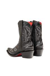 Magali Red Bottom Snip Toe Ankle Boot