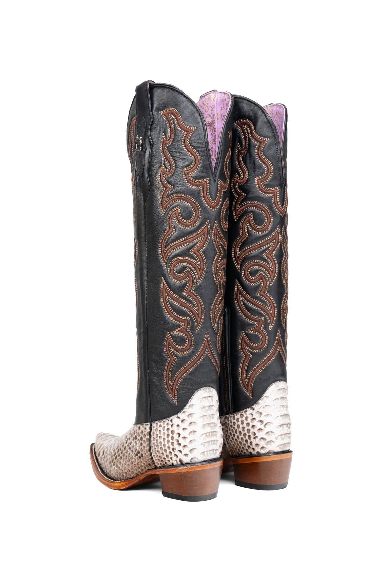 Ariana Python Tall Snip Toe Cowgirl Boot