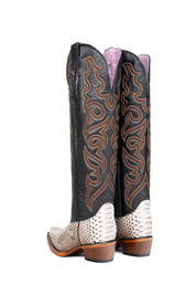 Ariana Python Tall Snip Toe Cowgirl Boot