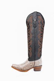 Ariana Python Tall Snip Toe Cowgirl Boot