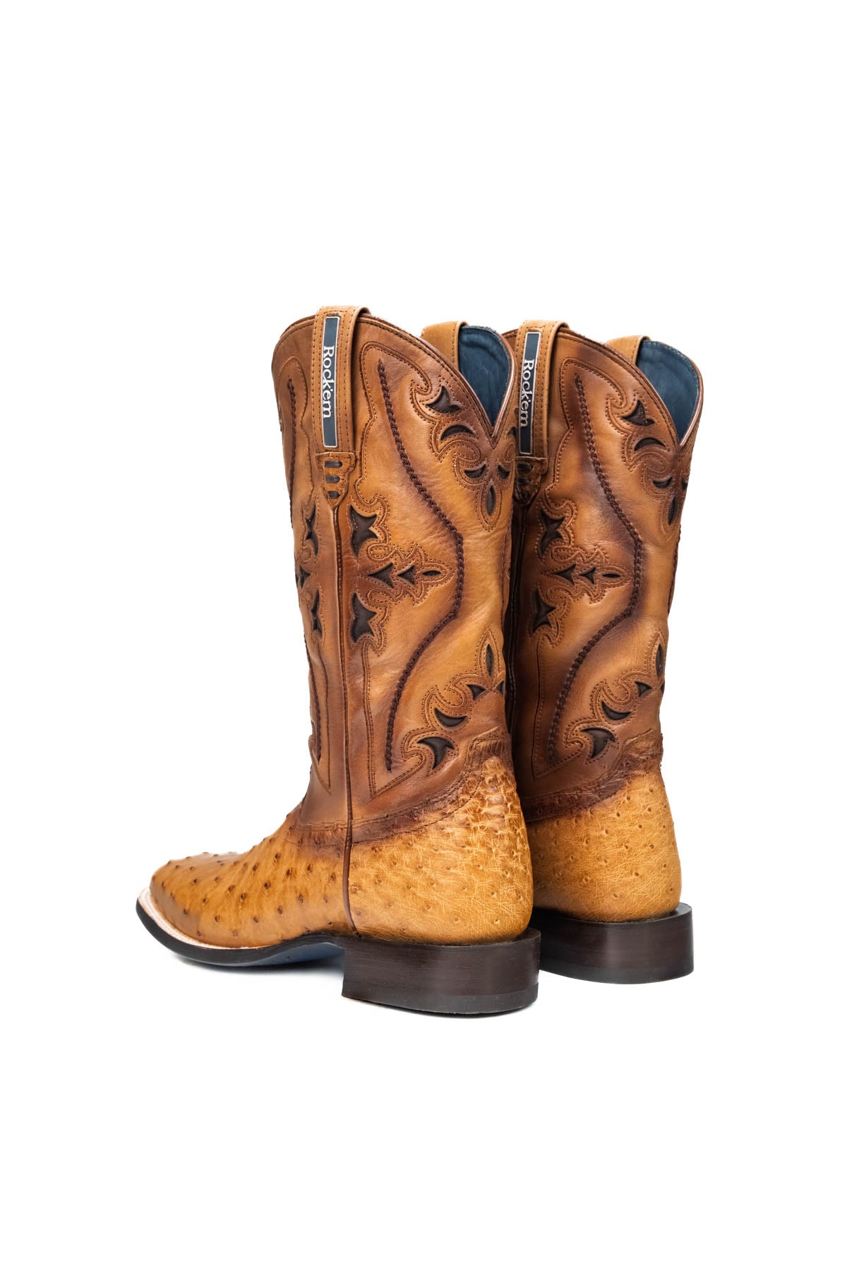 Ostrich Brady Square Toe Cowboy Boot