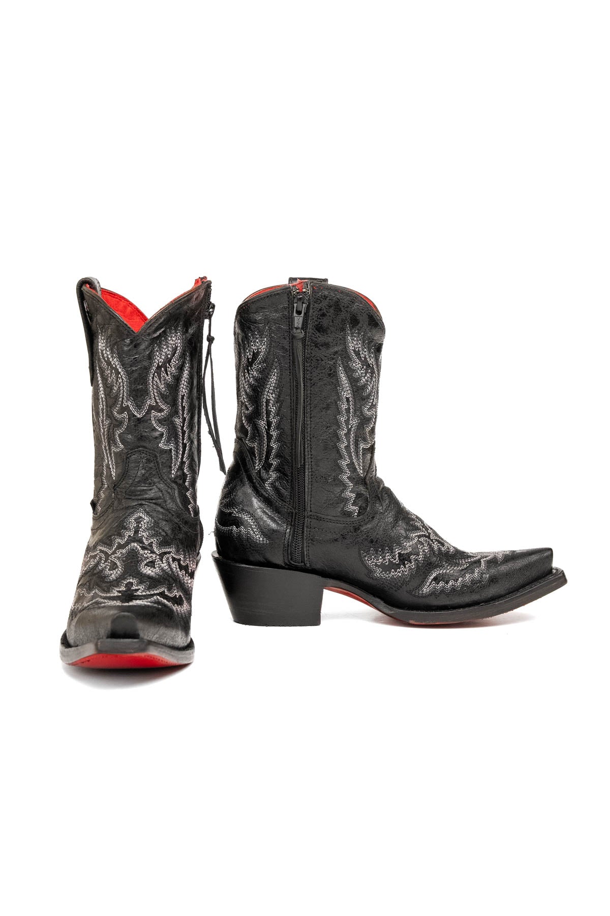 Magali Red Bottom Snip Toe Ankle Boot