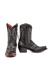 Magali Red Bottom Snip Toe Ankle Boot