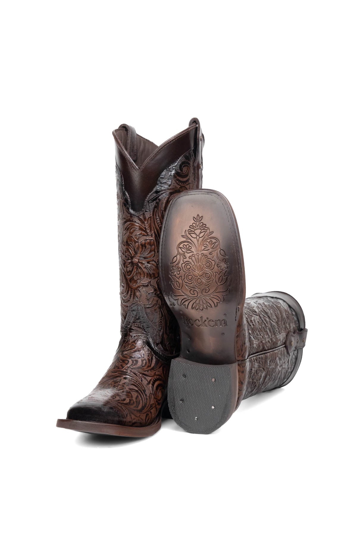 452 Mila Flor De Luz Square Toe Cowgirl Boot