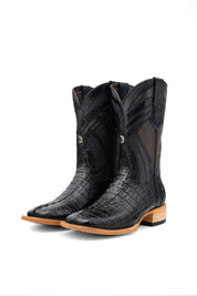 Monroe Caiman Tail Square Toe Cowboy Boot