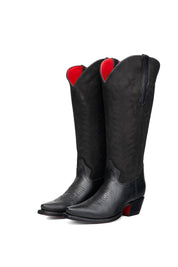 Sierra Midi Red Bottom Wide Calf Snip Toe Cowgirl Boot