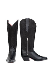 Sierra Midi Red Bottom Wide Calf Snip Toe Cowgirl Boot