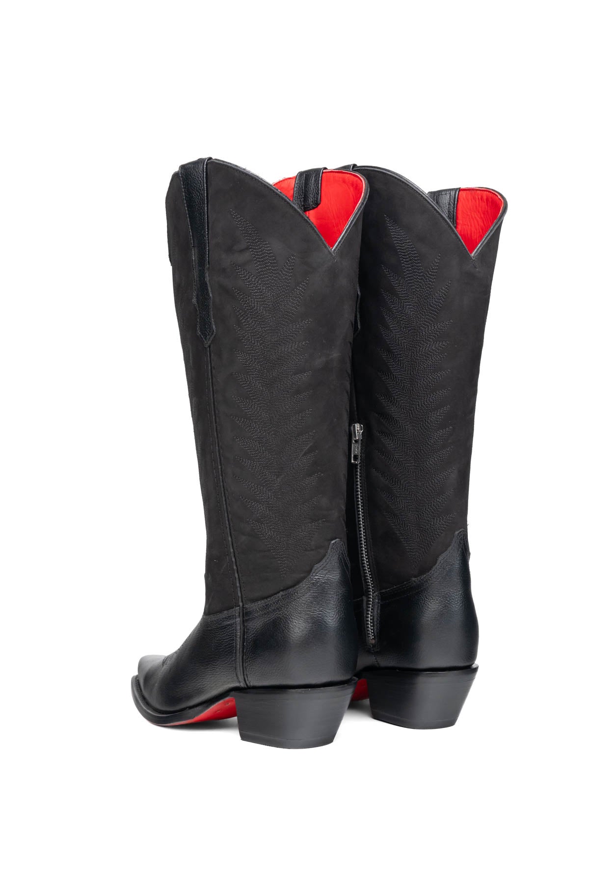 Sierra Midi Red Bottom Wide Calf Snip Toe Cowgirl Boot