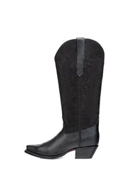 Sierra Midi Red Bottom Wide Calf Snip Toe Cowgirl Boot