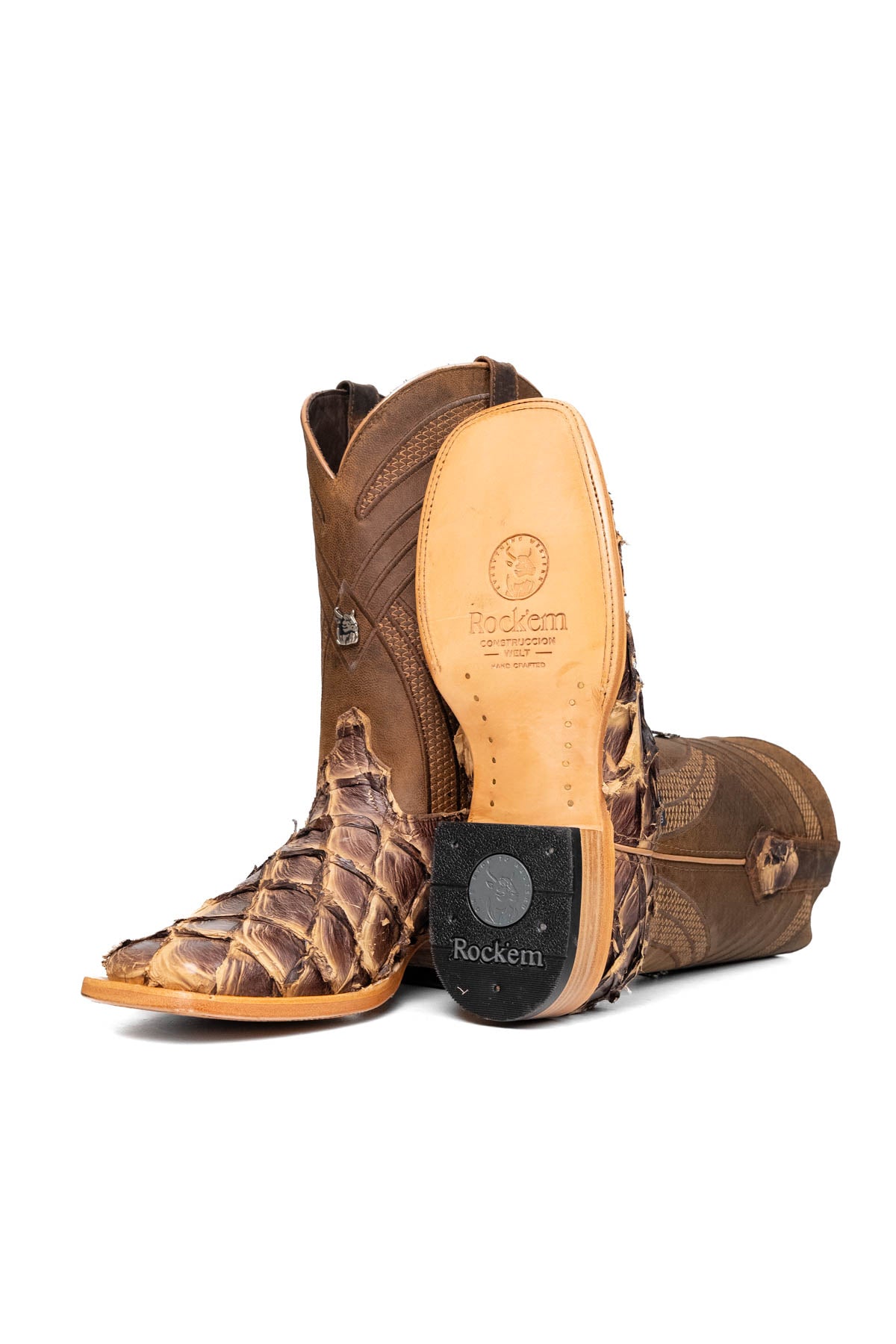 Monroe Pirarucu Exotic Square Toe Cowboy Boot