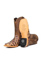 Monroe Pirarucu Exotic Square Toe Cowboy Boot