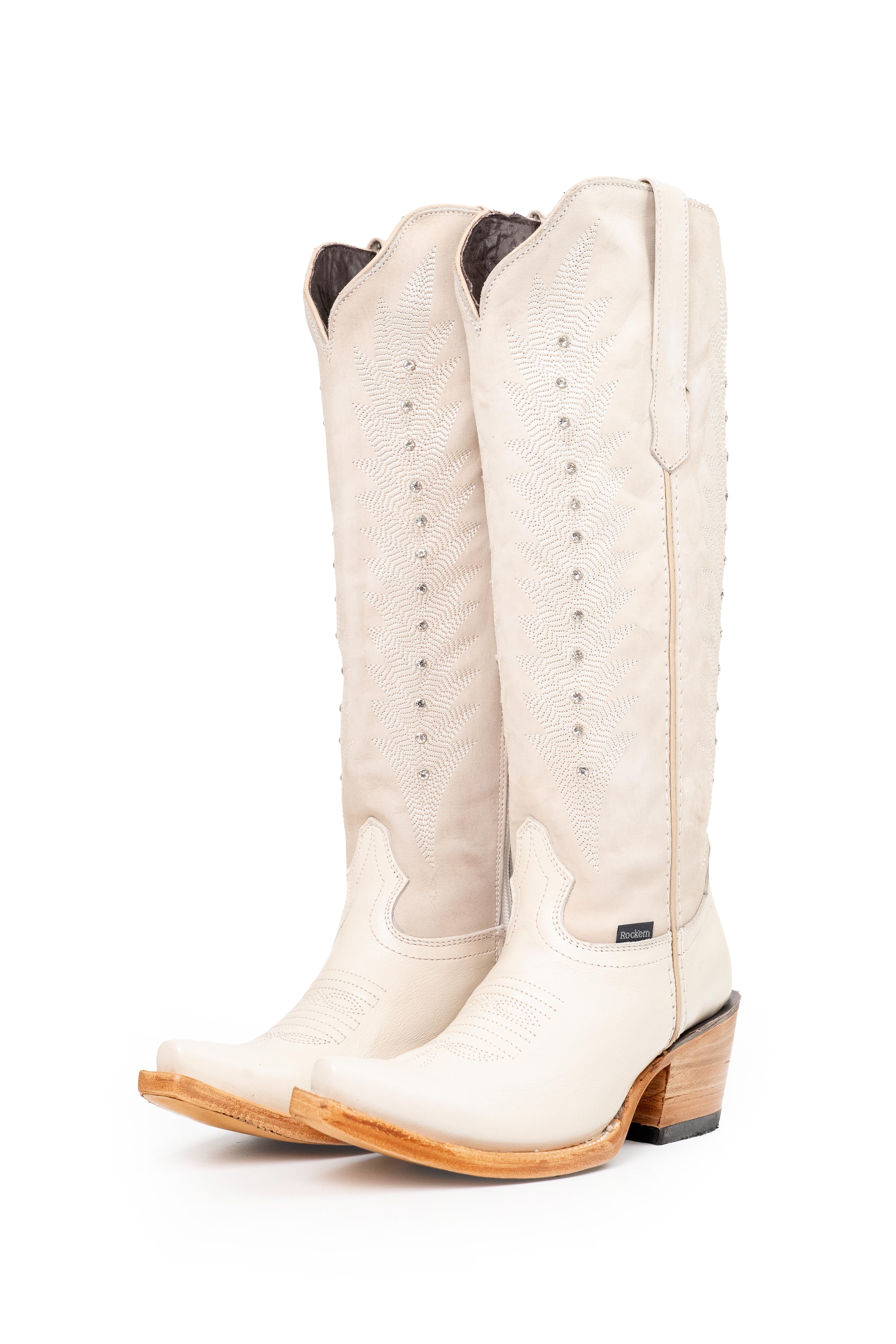 Sierra Crystal Belle Tall  Snip Toe Cowgirl Boot