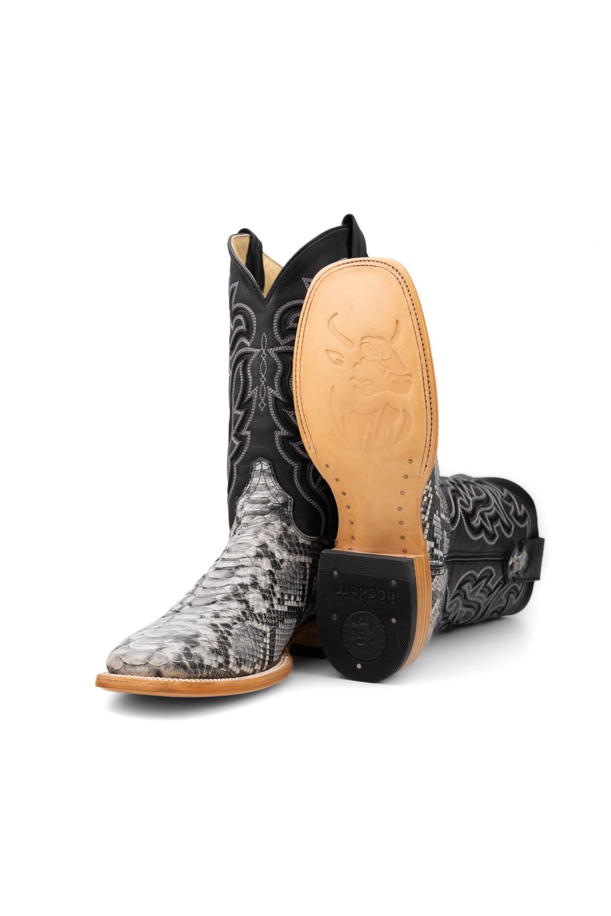 Bruce Python Square Toe Cowboy Boot