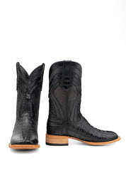 Monroe Caiman Tail Square Toe Cowboy Boot