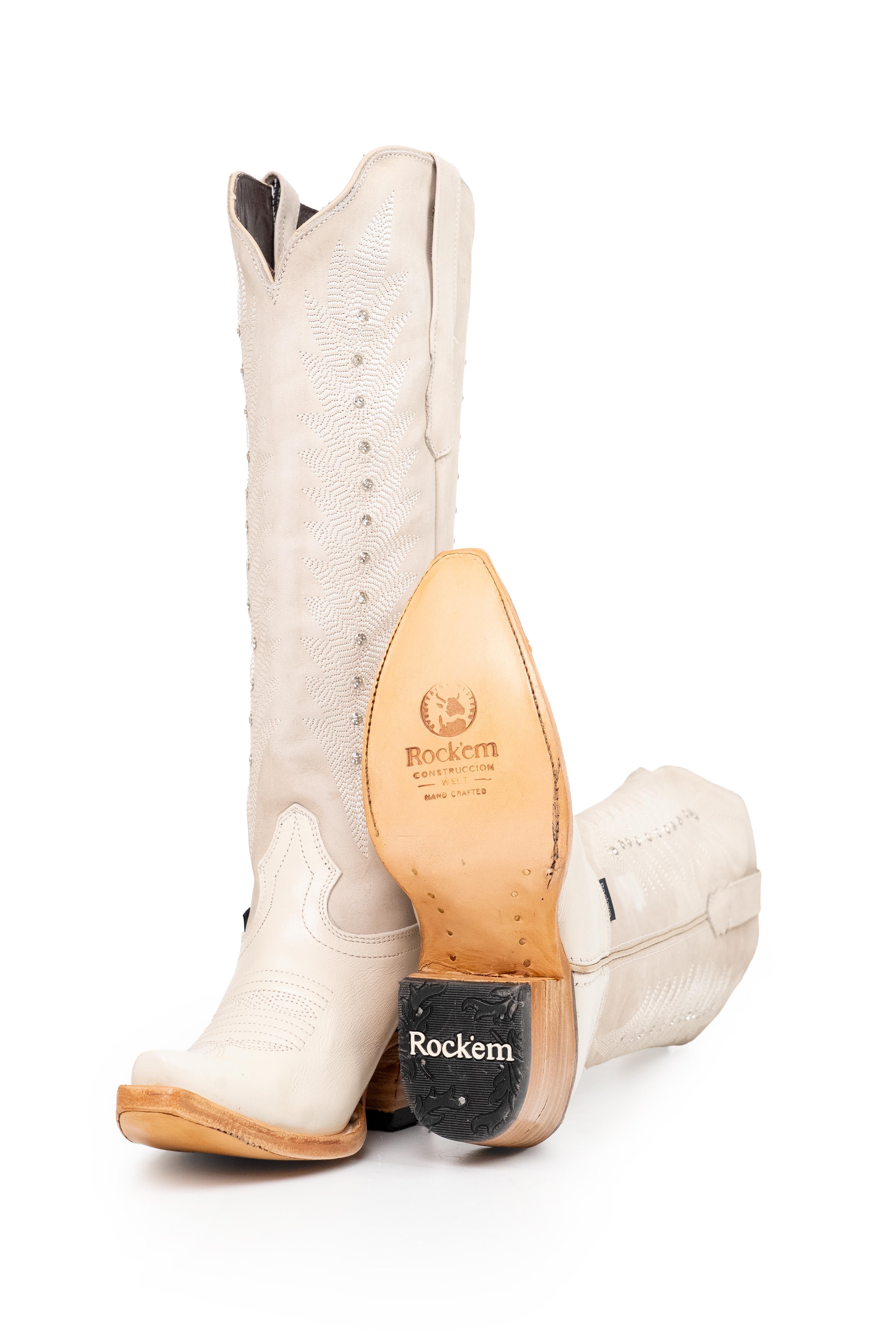 Sierra Crystal Belle Tall  Snip Toe Cowgirl Boot