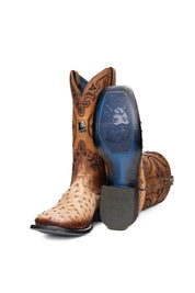 Ostrich Brady Square Toe Cowboy Boot