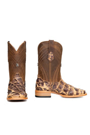 Monroe Pirarucu Exotic Square Toe Cowboy Boot