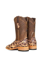 Monroe Pirarucu Exotic Square Toe Cowboy Boot
