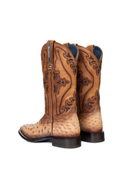 Ostrich Brady Square Toe Cowboy Boot