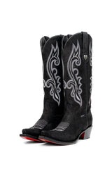 Alia Midi Red Bottom Snip Toe Cowgirl Boot