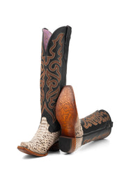 Ariana Python Tall Snip Toe Cowgirl Boot