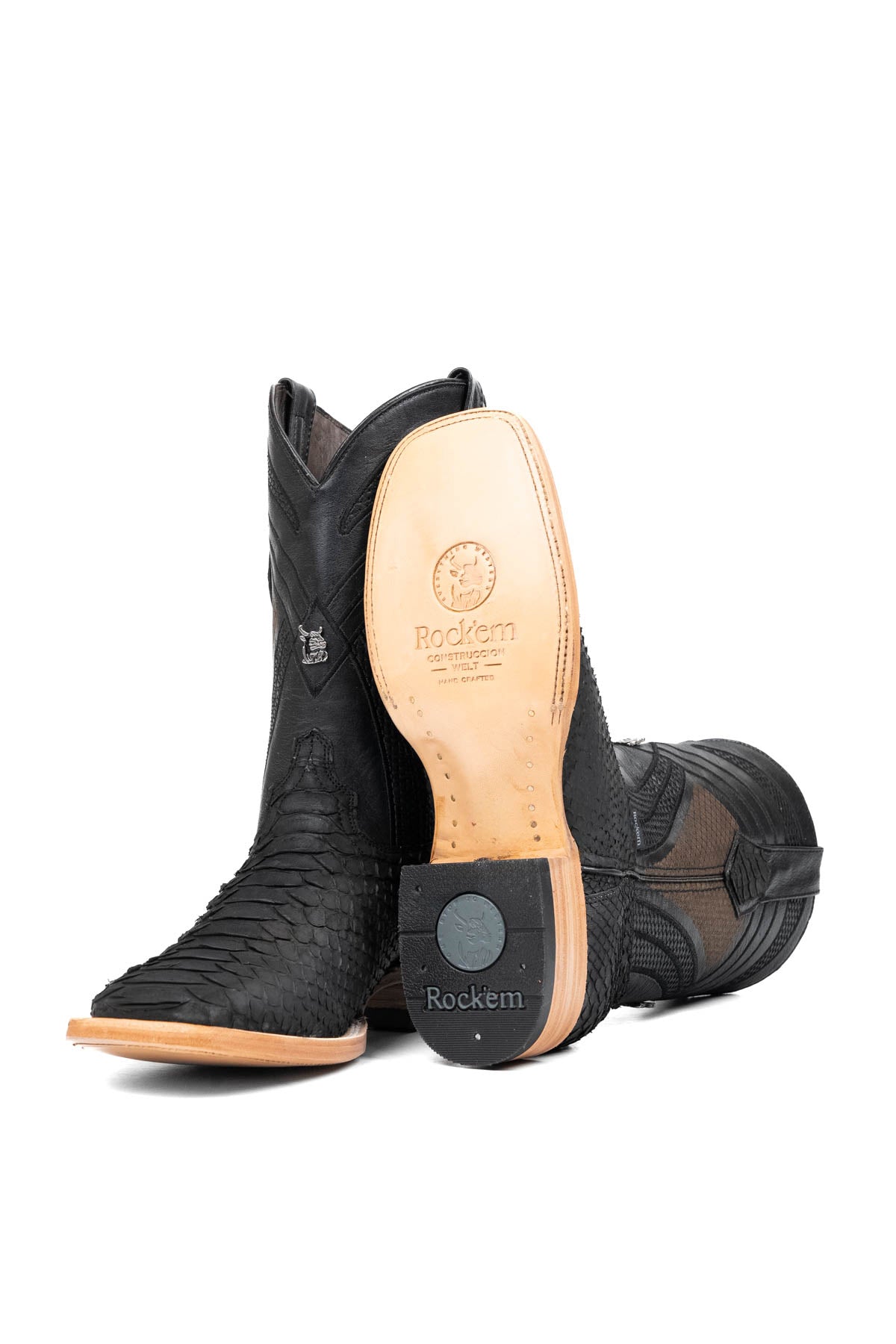 Monroe Python Exotic Square Toe Cowboy Boot