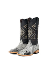 Women Aztec Cowhide Square Toe Cowgirl Boot Size 7.5 Box Du13
