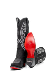 Alia Midi Red Bottom Snip Toe Cowgirl Boot