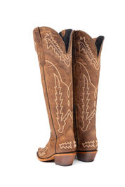 Maggie Knee High Wide Calf Snip Toe Cowgirl Boot