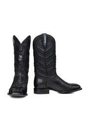 Python Versatile Red Bottom Square Toe Cowboy Boot