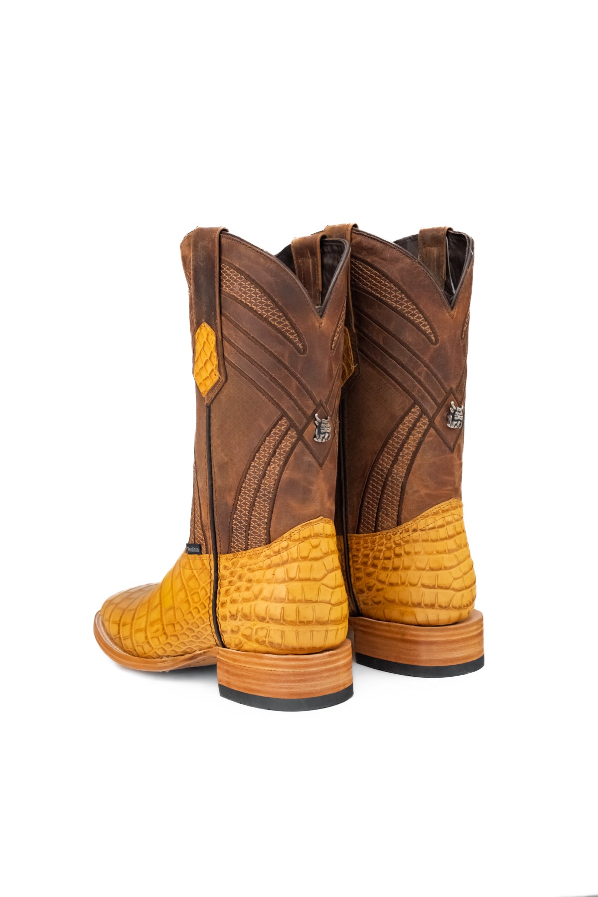 Monroe Gator Belly Square Toe Cowboy Boot