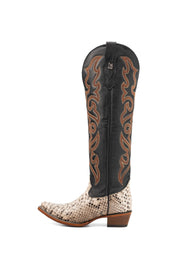 Ariana Python Tall Snip Toe Cowgirl Boot
