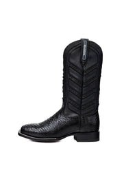 Python Versatile Red Bottom Square Toe Cowboy Boot