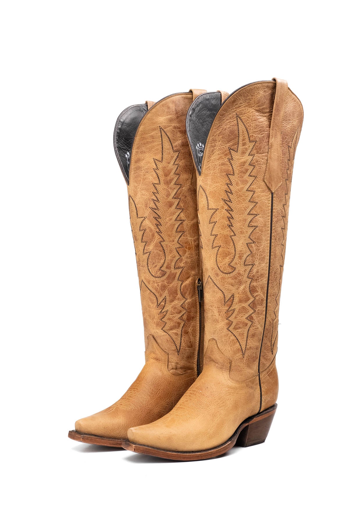 Kaylee Tall Wide Calf Friendly Snip Toe Cowgirl Boot