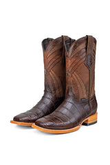 Monroe Gator Belly Square Toe Cowboy Boot