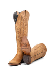 Kaylee Tall Wide Calf Friendly Snip Toe Cowgirl Boot