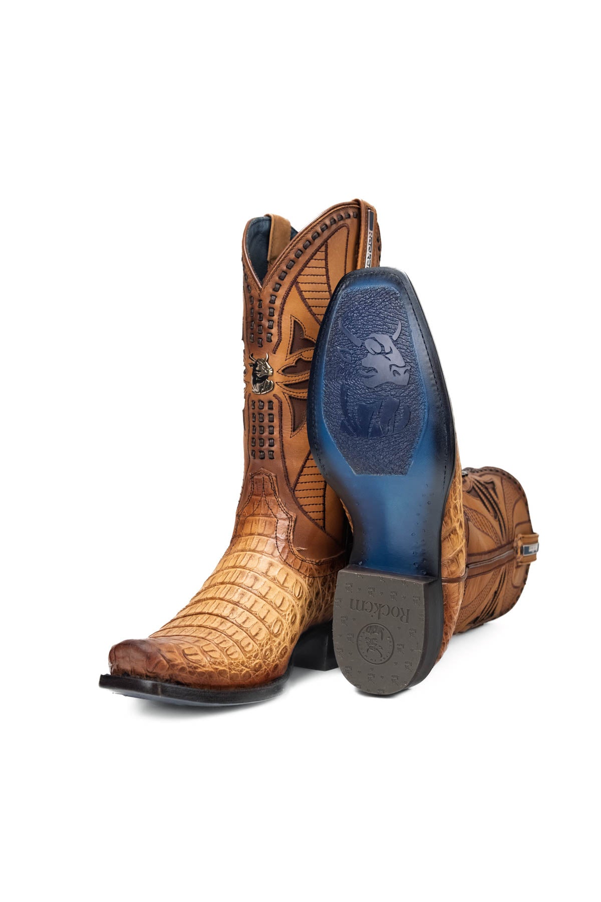 Caiman Belly Staterra Narrow Toe Cowboy Boot