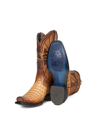 Caiman Belly Staterra Narrow Toe Cowboy Boot