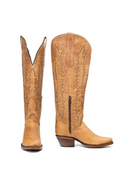 Kaylee Tall Wide Calf Friendly Snip Toe Cowgirl Boot