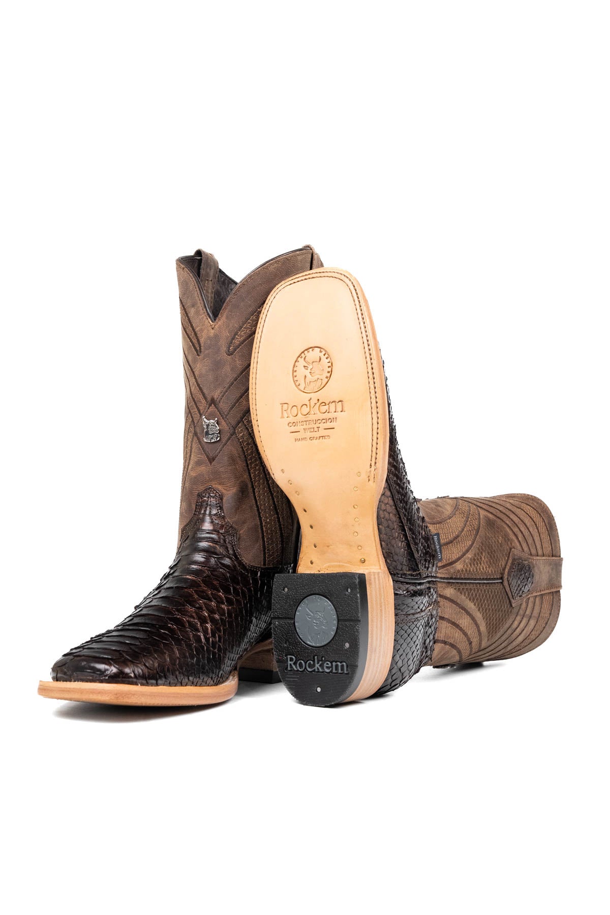 Monroe Python Exotic Square Toe Cowboy Boot