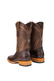 Monroe Gator Belly Square Toe Cowboy Boot