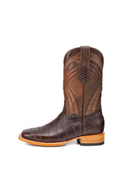 Monroe Gator Belly Square Toe Cowboy Boot