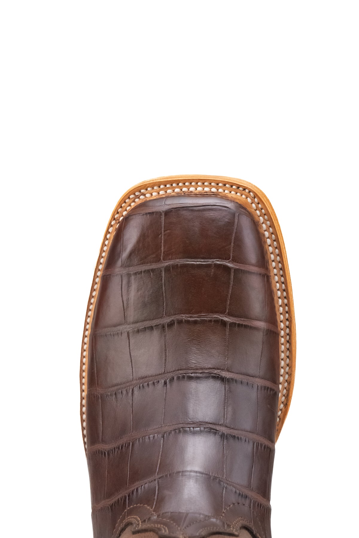 Monroe Gator Belly Square Toe Cowboy Boot