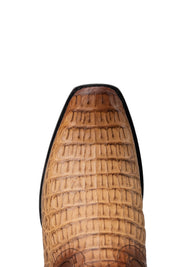 Caiman Belly Staterra Narrow Toe Cowboy Boot